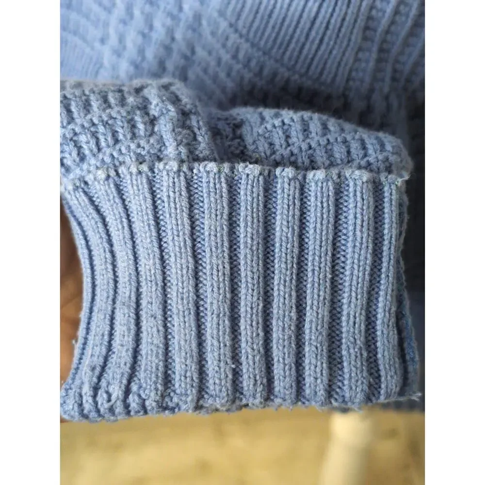 Christian Dior chunky grandpa preppy basket weave XL luxury sweater